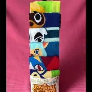 New Animal Crossing Socks 6 pairs unisex for sz8-12 from video game